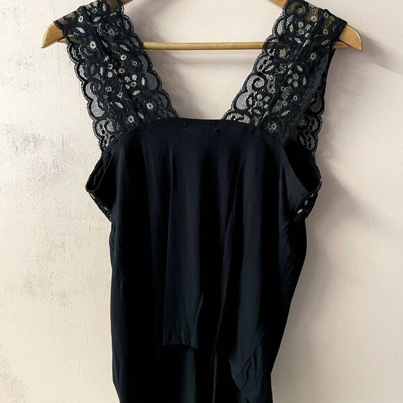Blue/Grey Y2K Style Lacey V-Neck Top NWT Size S - Picture 2 of 11